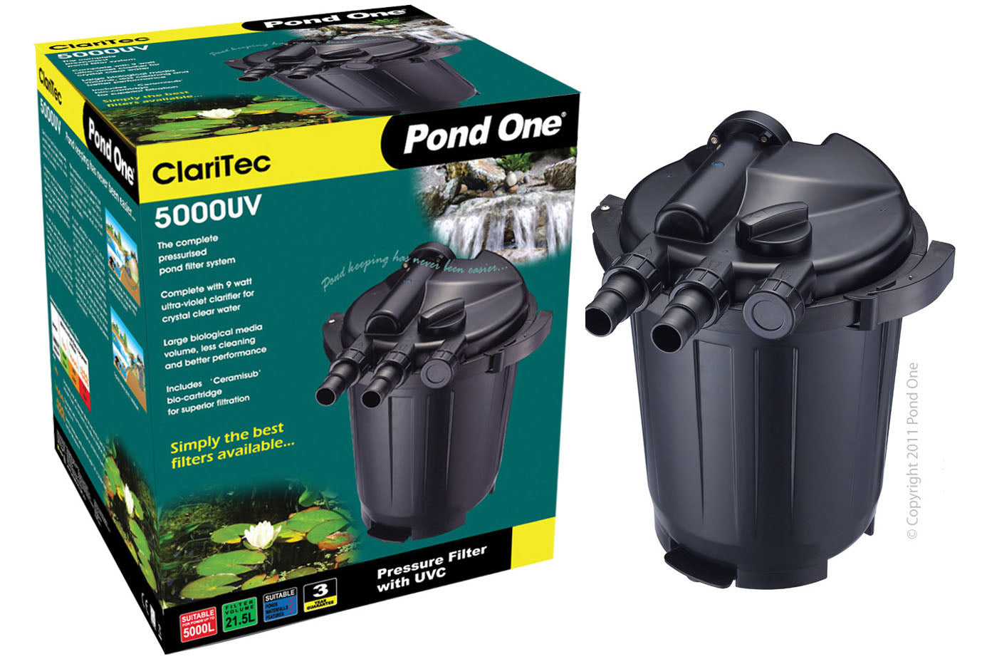 ClariTec Pressurised Filter with UVC